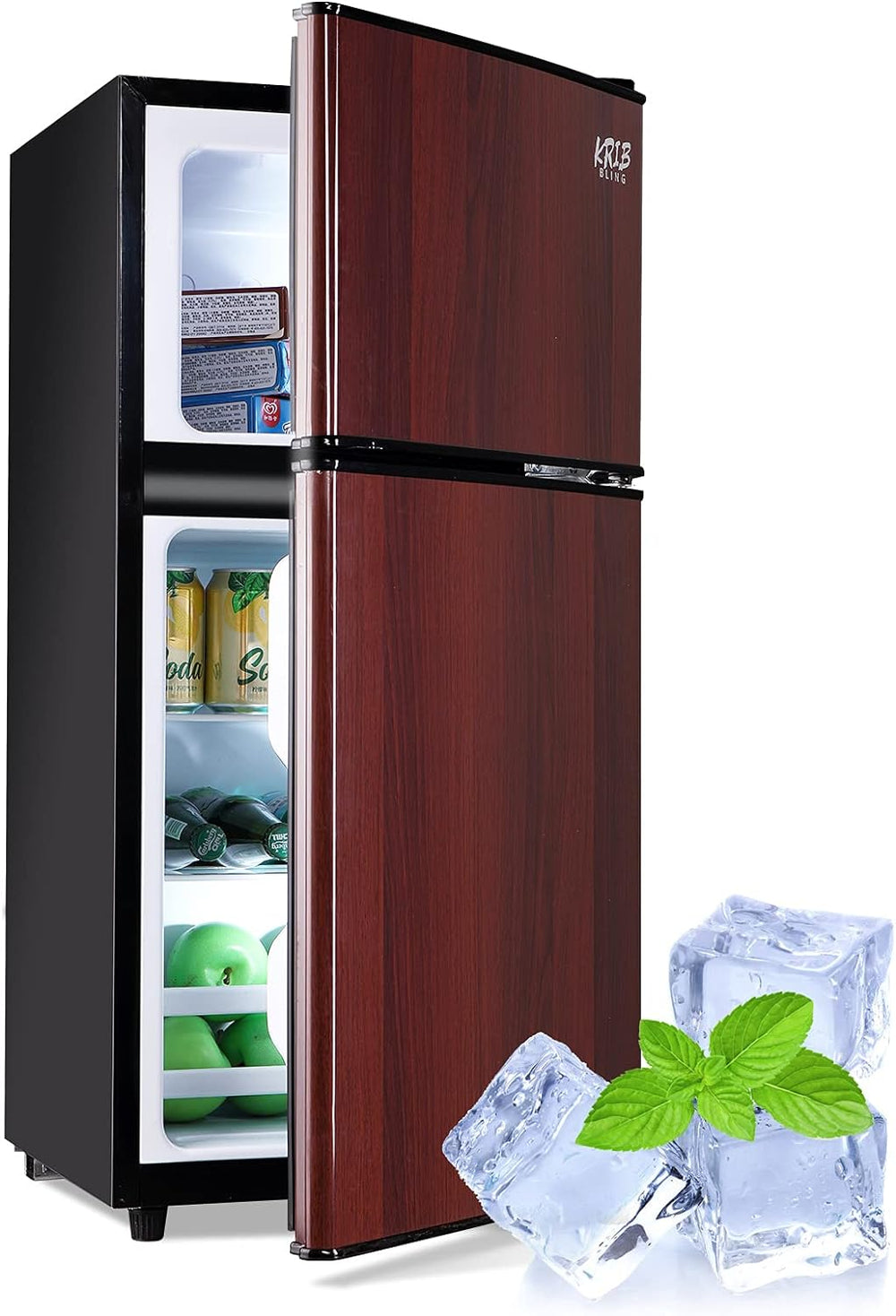 Runesay 3.5-cu ft with Freezer ( Wooden ) Garage Ready